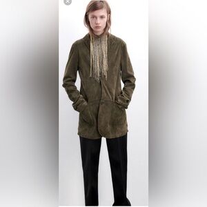 Zara suede blazer , special limited edition, size S, NWT